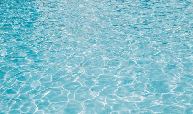 glistening pool water