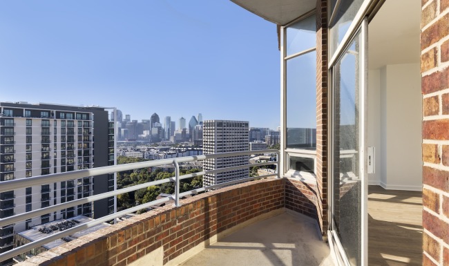 a balcony with a view